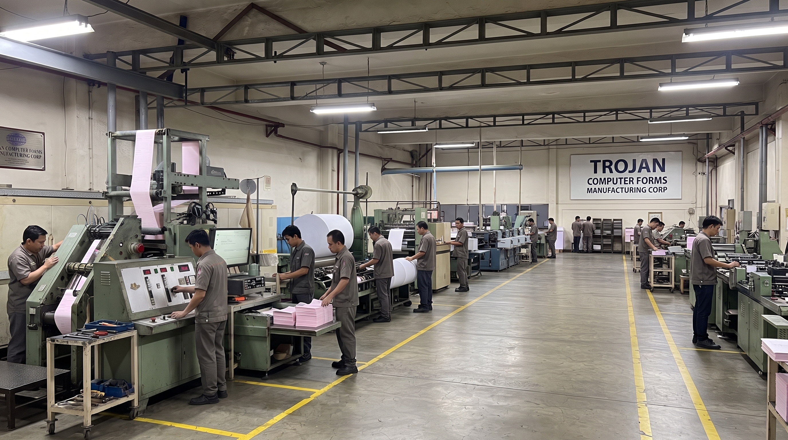 Trojan Computer Forms manufacturing facility