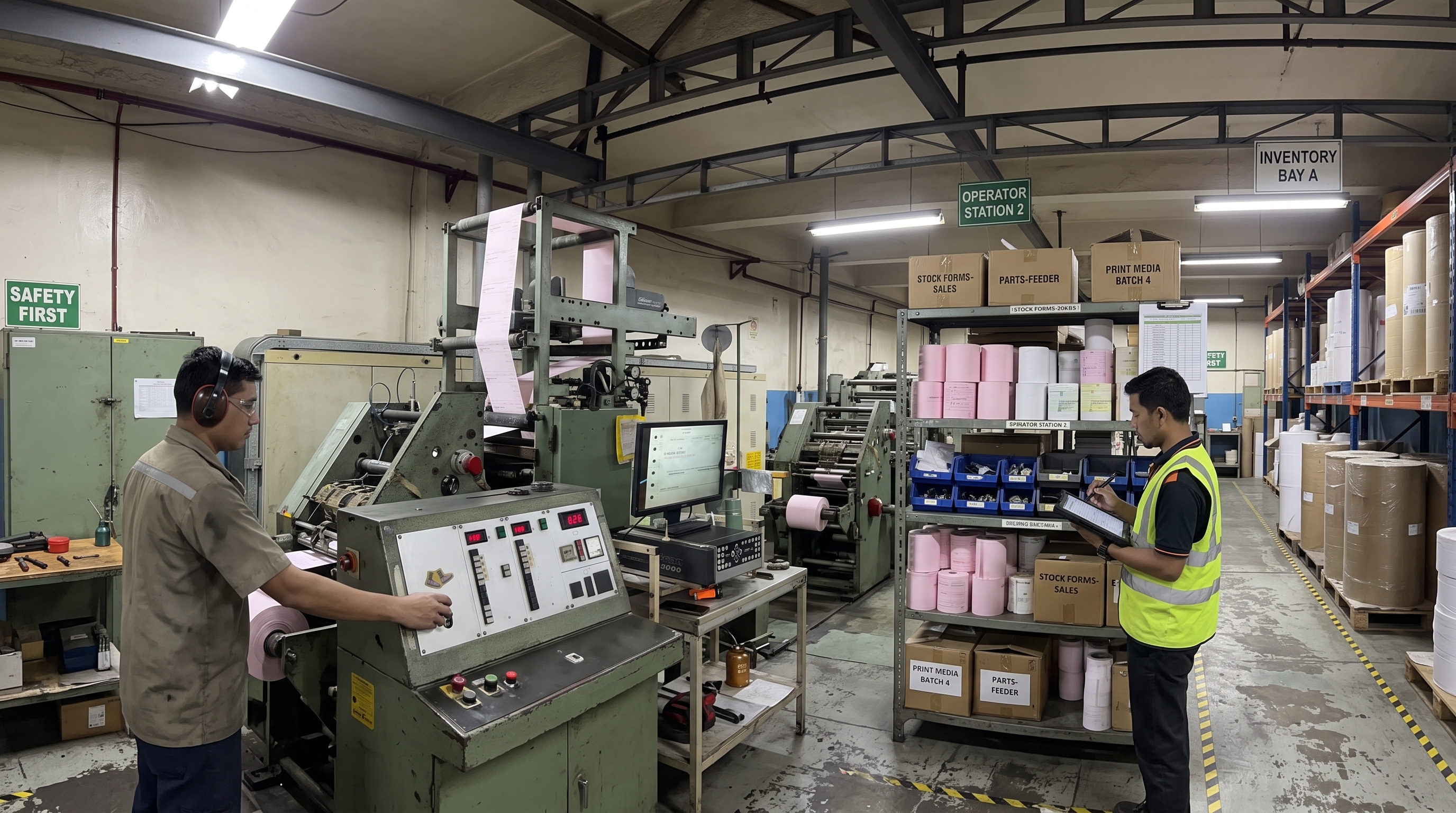 High-precision printing machinery