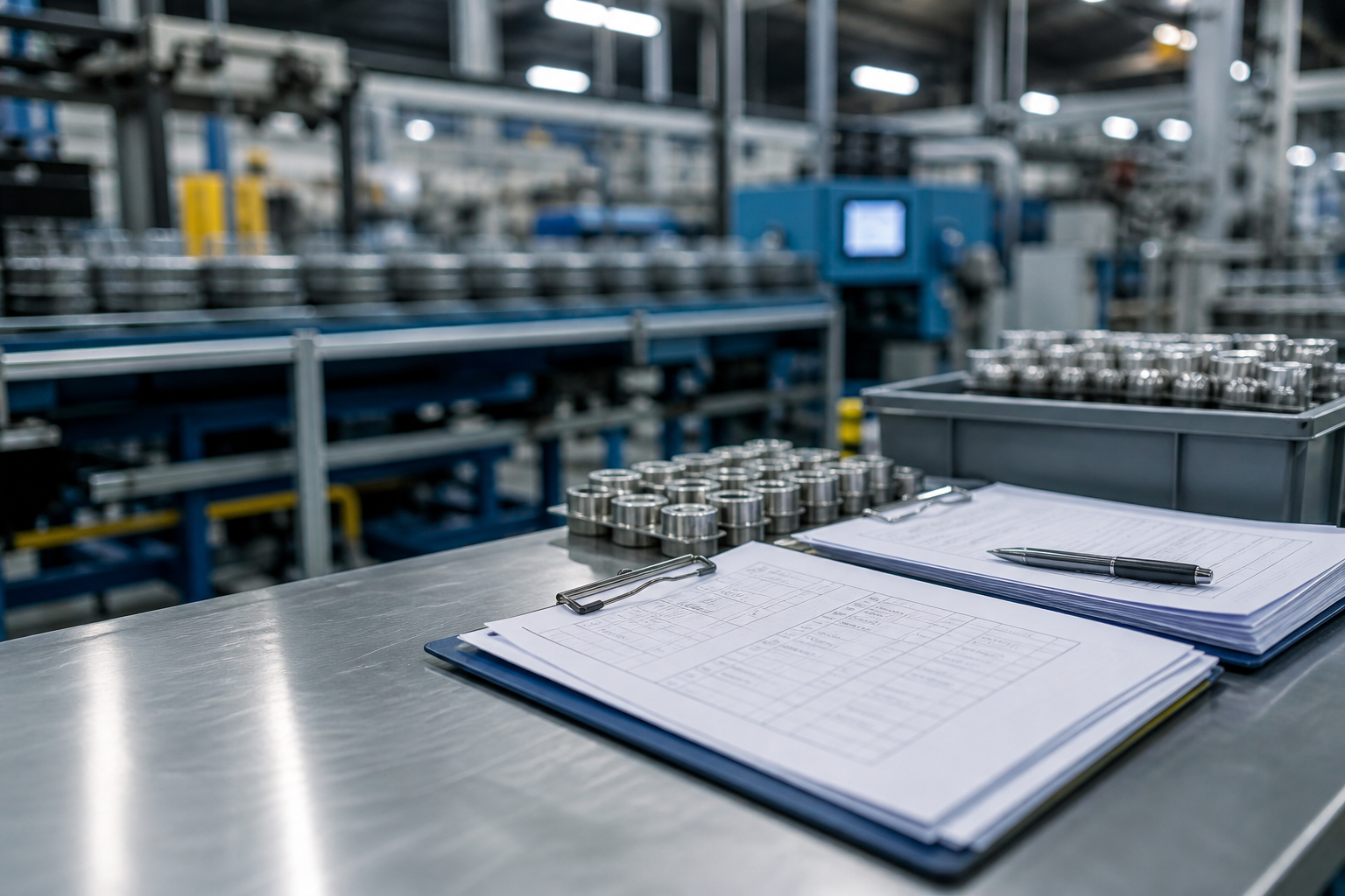 Manufacturing production and QC forms