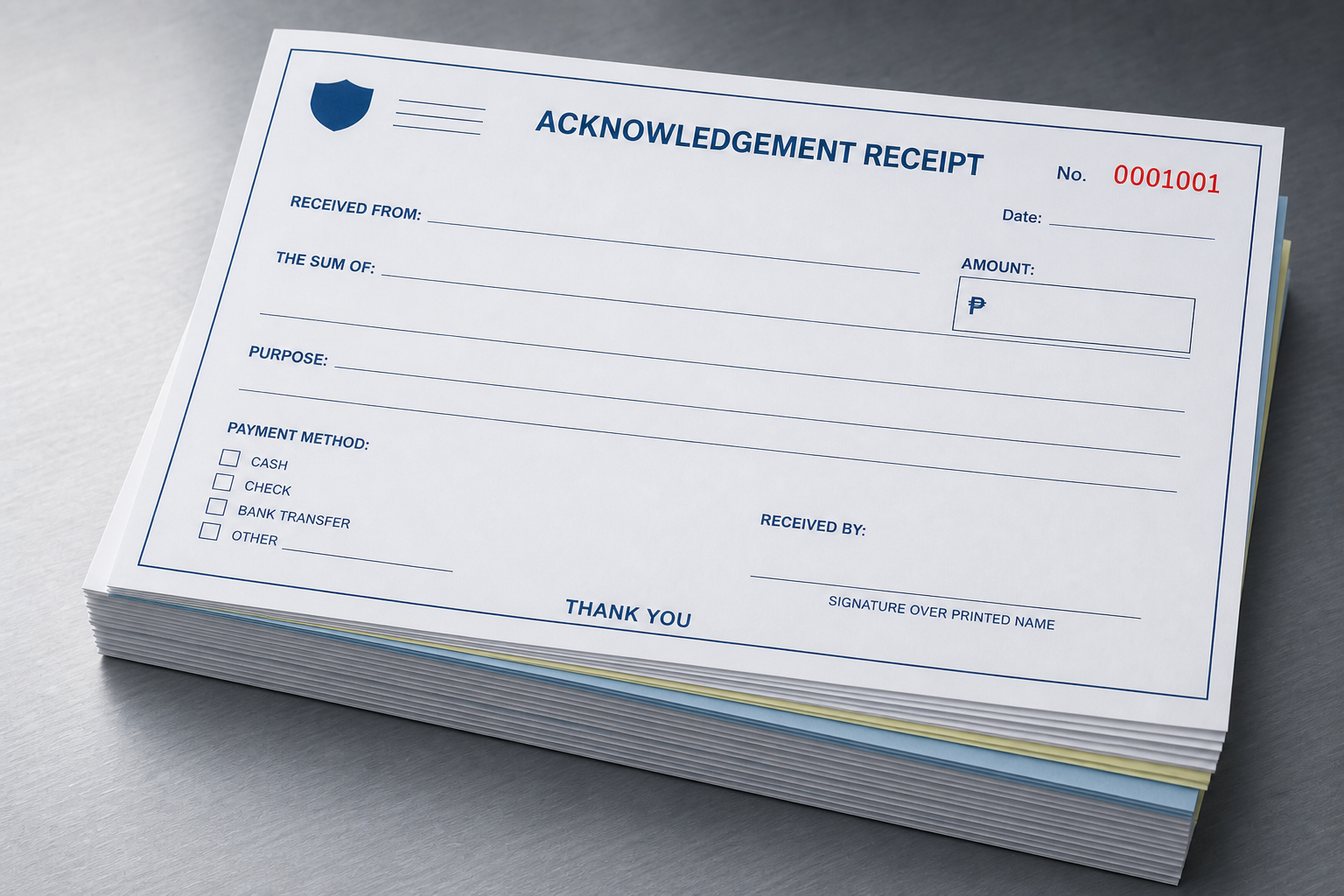 Acknowledgement Receipt