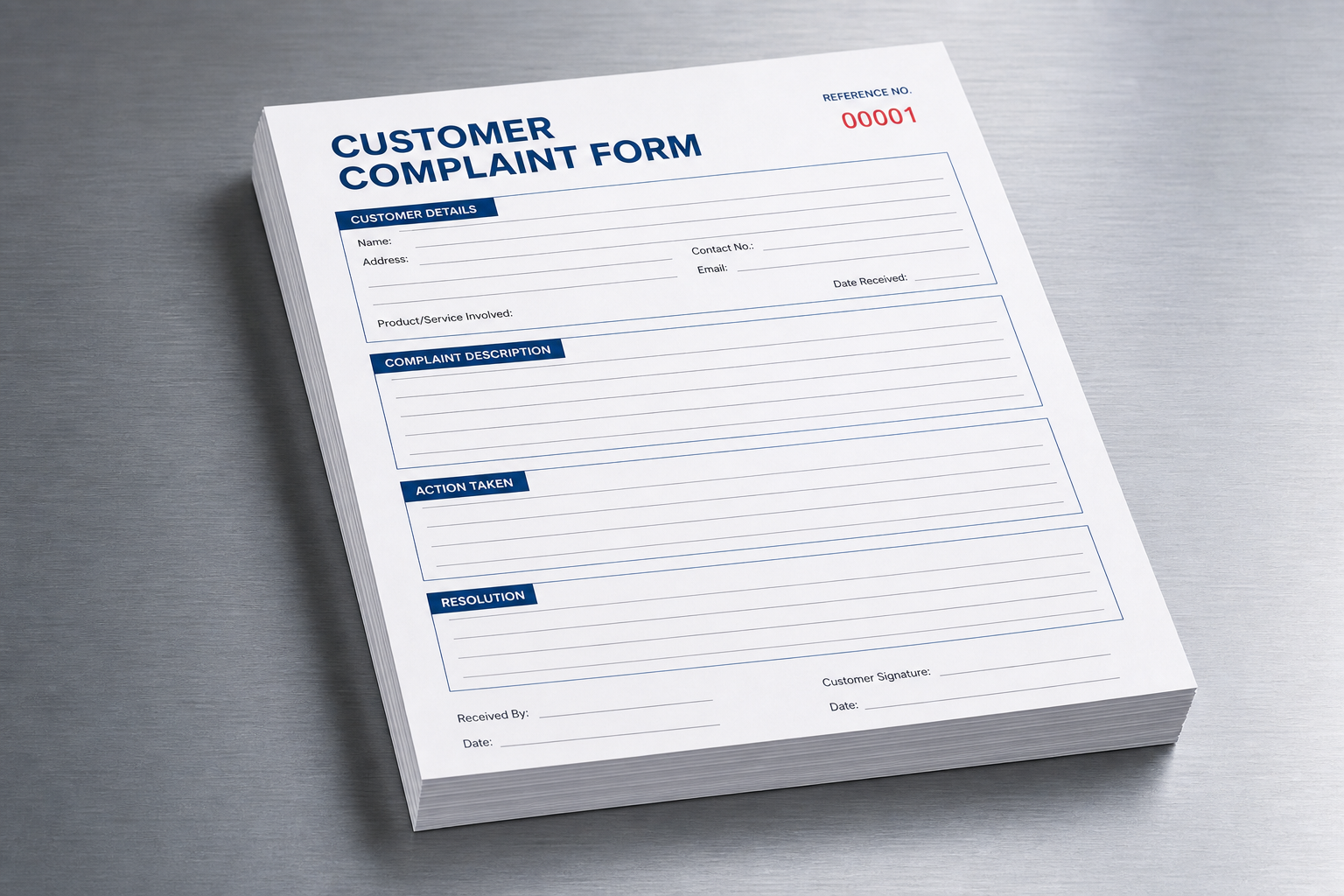 Customer Complaint Form