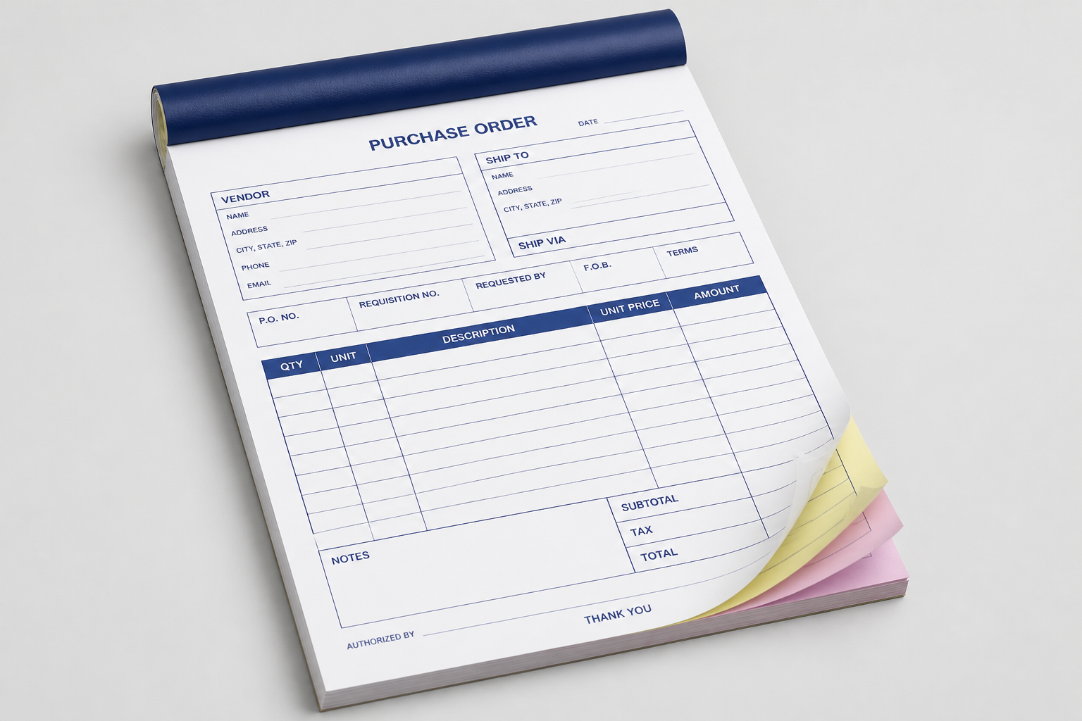 Purchase Order Pads