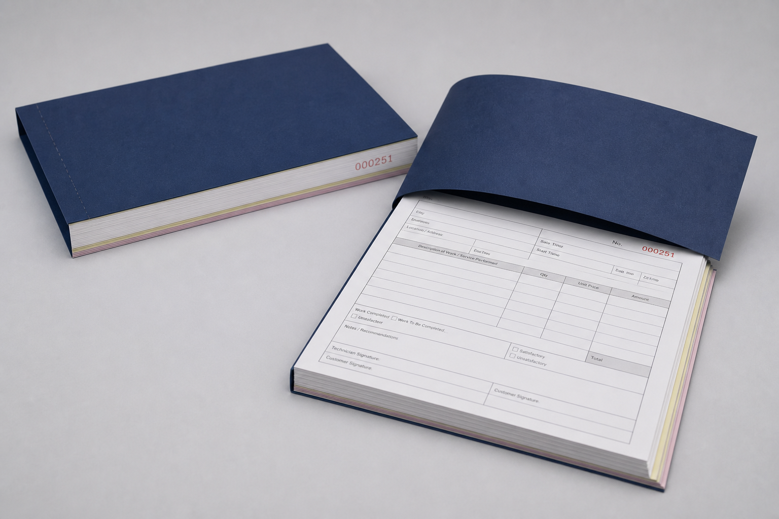 Service Log Booklets